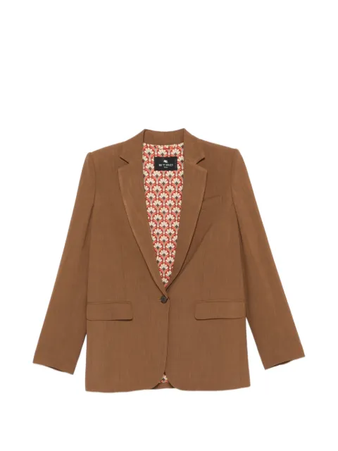 ETRO notched-lapel jacket Brown WRCA004299TU4G4M0280