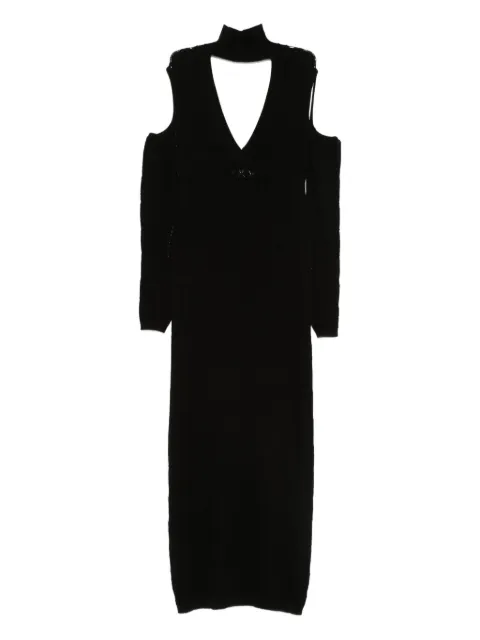 Akep knitted midi dress Black VSKD11025