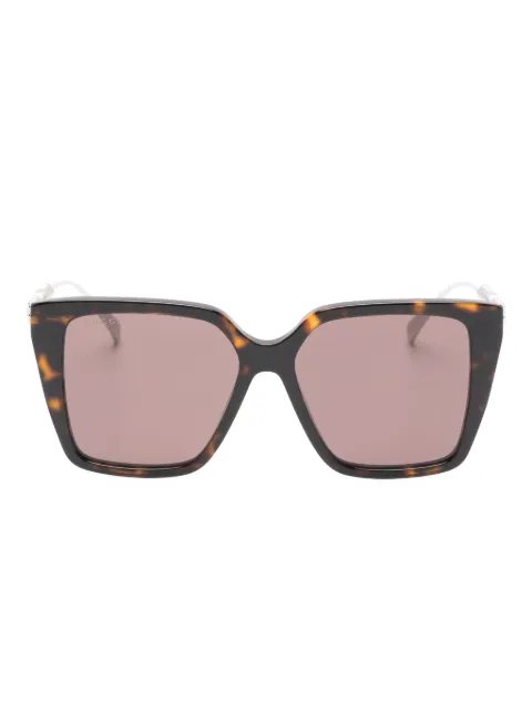 Gucci Eyewear geometric chain sunglasses Brown GG1967S