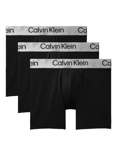Calvin Klein logo-waistband boxers (pack of three) Black LV00NB4124UB1
