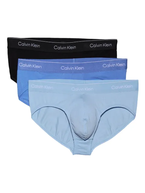 Calvin Klein Underwear logo-waistband briefs (pack of three) Black LV00NB4388