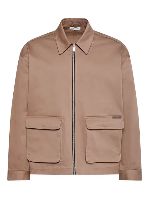 Calvin Klein Jeans pocket zip jacket Neutrals LV04RD401GGPF