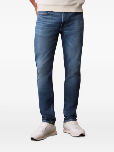 Calvin Klein Jeans contrast-stitching jeans Blue LV04RC765GEFD