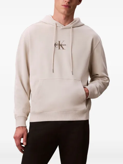 Calvin Klein Jeans logo-print hoodie Neutrals LV04RD243G67U