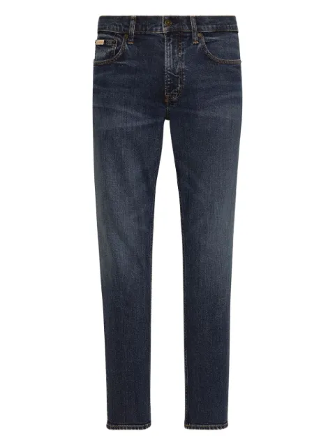 Calvin Klein logo-patch jeans Blue LV04RB758GRDB