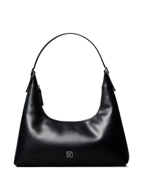 Calvin Klein logo-detail leather shoulder bag Black LV04F3262GUB1