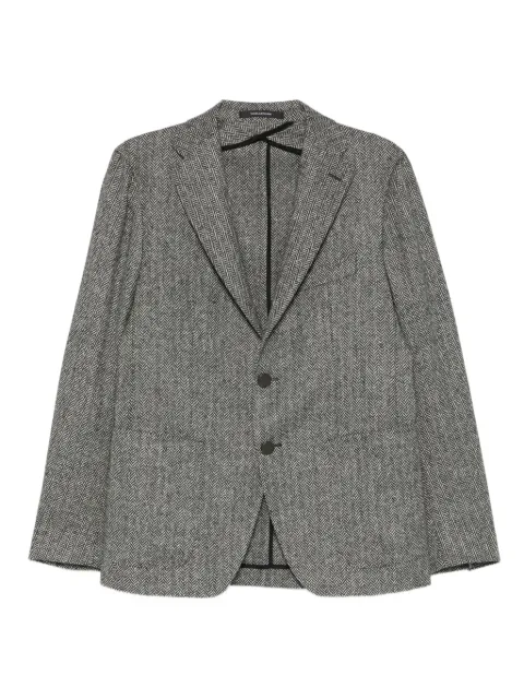 Tagliatore herringbone two-button blazer Black 1SMC22KAI630007S