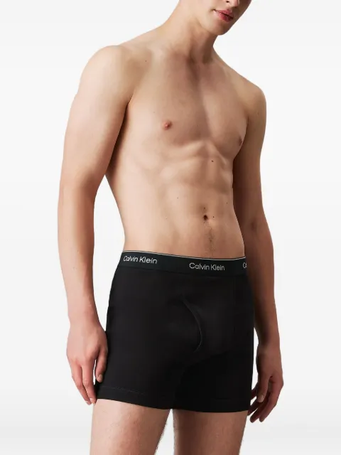 Calvin Klein logo-waistband boxers Black 000NB4003A001