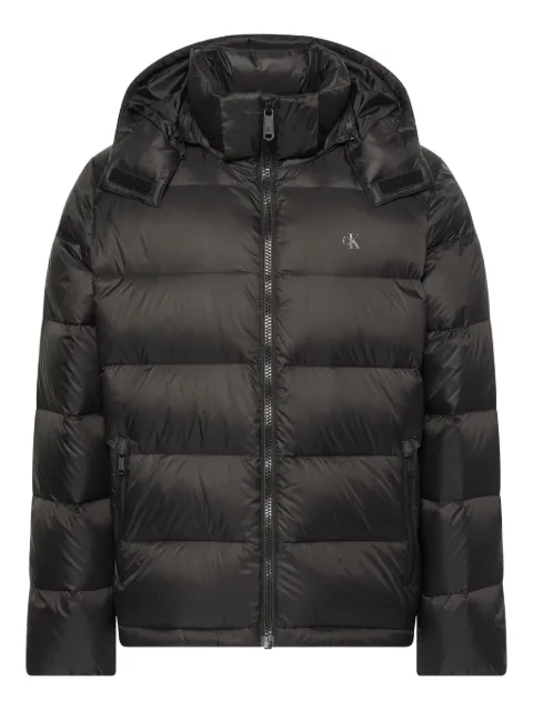 Calvin Klein Jeans quilted hooded jacket Black LV04RC518G