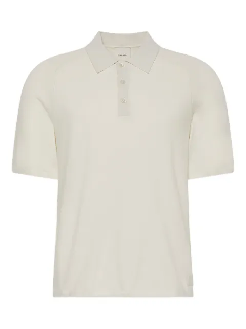 Calvin Klein short-sleeve polo shirt Neutrals LV040EM32067U