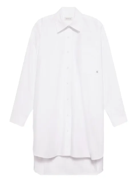 Calvin Klein Jeans chest-pocket midi shirt dress White LV047C022GYAA