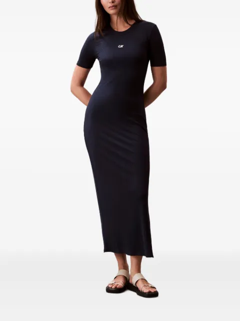 Calvin Klein Jeans ribbed midi dress Blue LV044C902GCEF