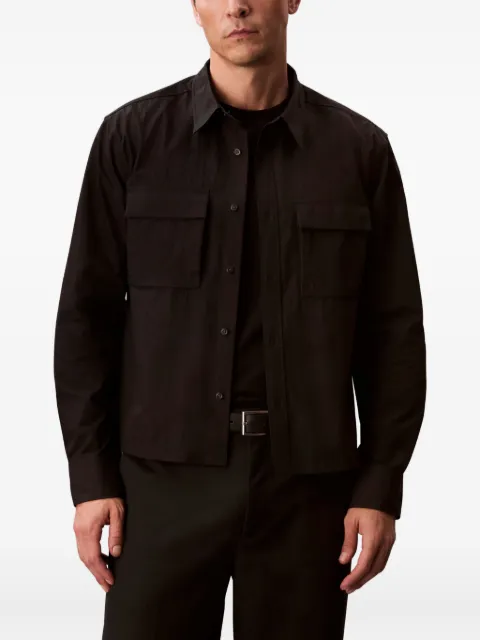 Calvin Klein pocket long-sleeved shirt Black LV04LD122GUB1