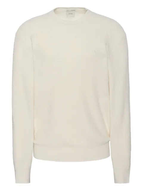 Calvin Klein textured sweater Neutrals LV04LB327GYAS