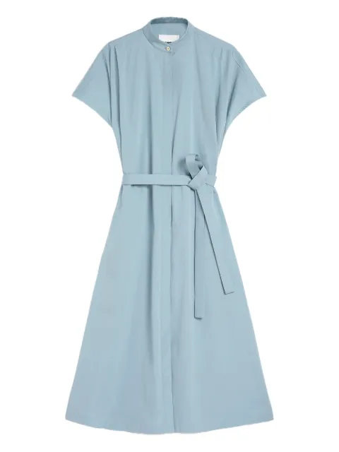 Jil Sander cotton poplin belted dress Blue J40CT0229J45292