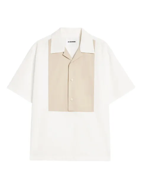 Jil Sander cotton blend poplin shirt White J22DL0341J45266
