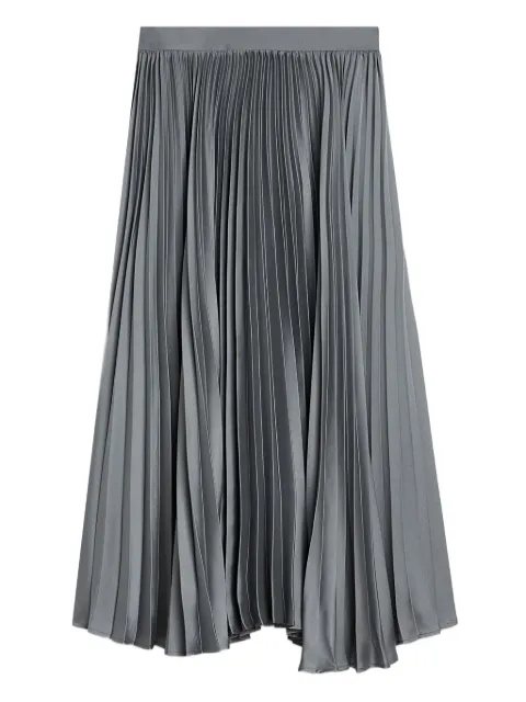 Jil Sander technical twill pleated skirt Grey J04MA0104J70096030
