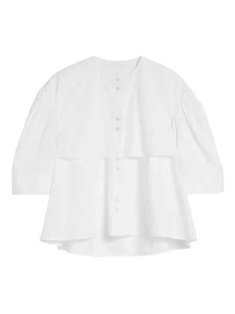 Jil Sander cotton poplin shirt White J01DL0177J45001