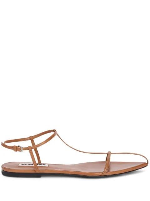 Jil Sander Cage flat sandals Brown J15WP0081P6519