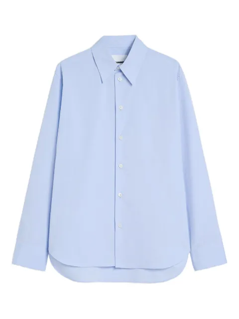 Jil Sander cotton poplin shirt Blue J22DL0369J45335