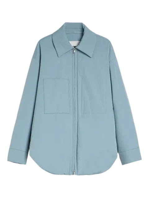 Jil Sander cotton poplin padded overshirt Blue J47SW0021J45292