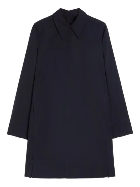 Jil Sander wool gabardine shirt dress Blue J01CT0265J40002