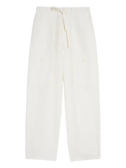 Jil Sander linen blend cargo trousers Neutrals J47KA0295J65348