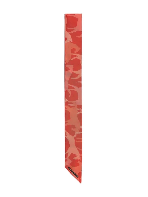 Jil Sander printed silk foulard Red J53TF0005J40084