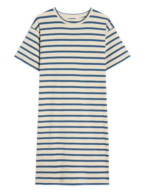 Jil Sander cotton crew-neck dress Neutrals J40CT0231J46497