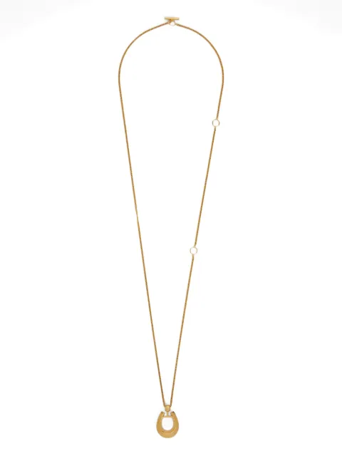 Jil Sander horseshoe-pendant necklace Gold J11UU0205P8925