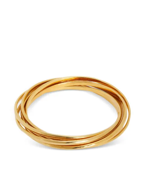 Jil Sander multilayer engraved-logo bracelet Gold J11UY0133P4877