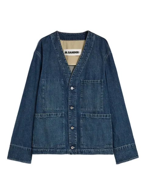 Jil Sander denim V-neck jacket Blue J47SW0019J46668