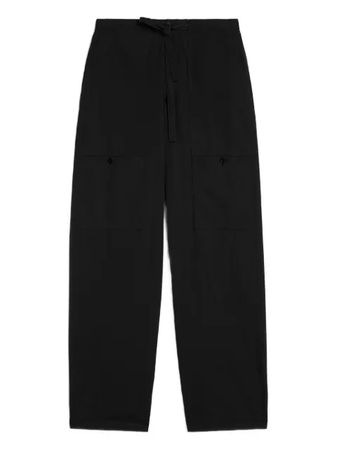 Jil Sander cotton poplin cargo trousers Black J47KA0295J45292