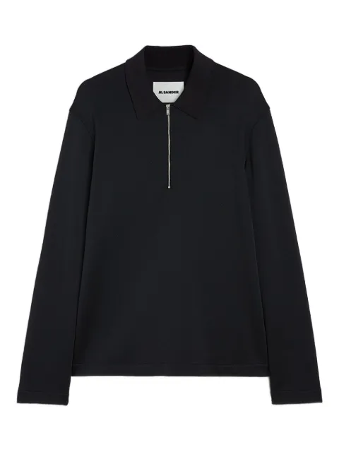 Jil Sander cotton piquet polo T-shirt Black J61GL0004J20336