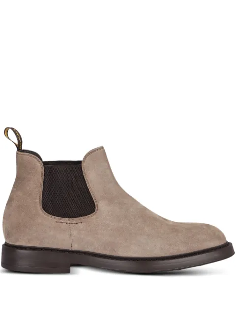Doucal's side-elastic suede chelsea boots Brown DU1384BRUXUF009