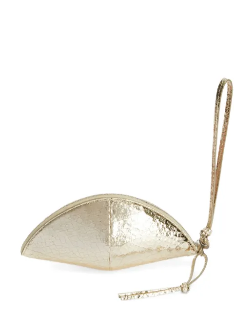 Jil Sander medium Curve leather clutch Gold J66VL0001P8920