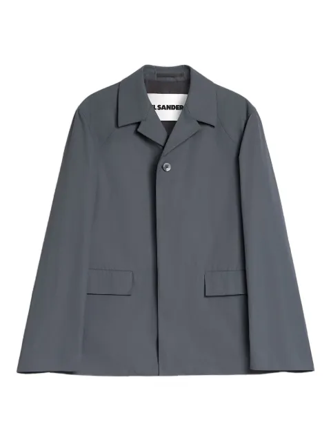 Jil Sander cotton malfilé deconstructed jacket Grey J22BN0282J46407