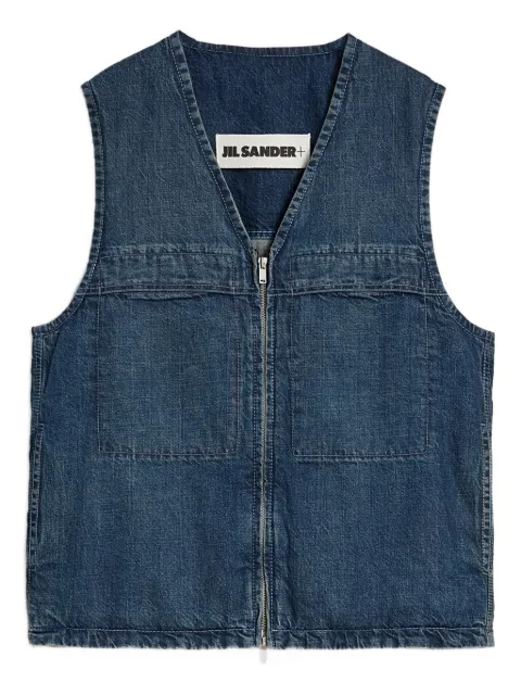 Jil Sander denim padded vest Blue J47FB0119J46668