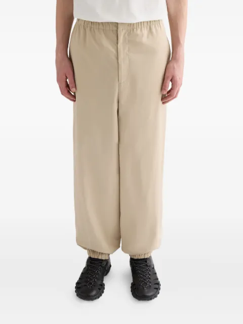 Jil Sander cotton blend poplin trousers Neutrals J22KA0328J45266