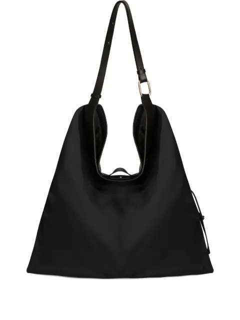 Jil Sander soft Rolled Hobo tote bag Black J26ZH0008P8500