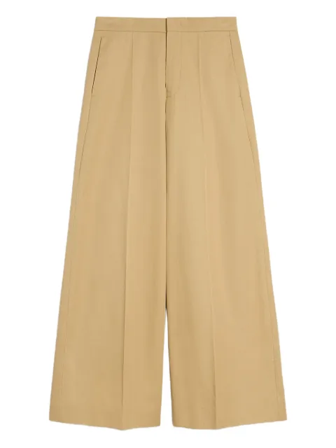 Jil Sander lightweight cotton tailored trousers Neutrals J02KA0390J45322