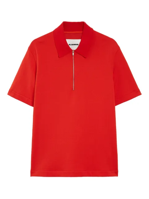 Jil Sander cotton piquet polo shirt Red J61GL0002J20336