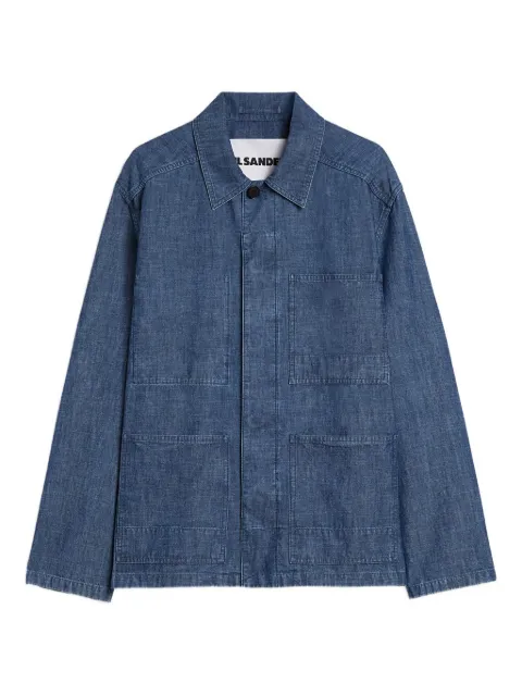 Jil Sander cotton chambray blouson Blue J22SW0089J45323