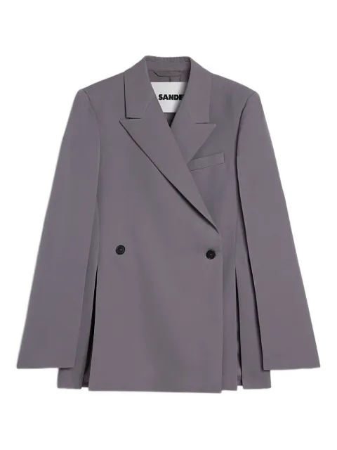 Jil Sander wool gabardine tailored jacket Grey J01BN0141J40002466
