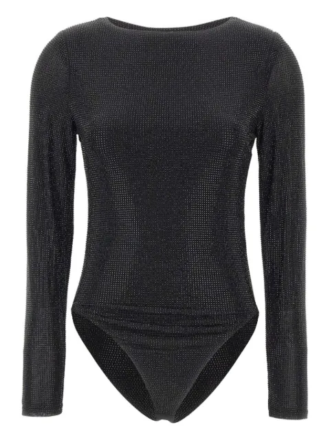 TWENTY FOURHAITCH Arches rhinestones long-sleeve body Black A0035NER52ANERO