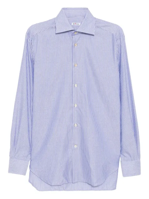 Kiton stripe-printed shirt Blue UCCH0948617000