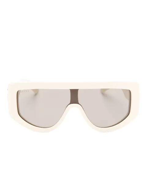 Gucci Eyewear oversized-frame logo sunglasses Neutrals GG1950S004