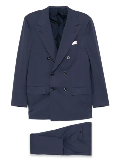 Kiton single-breasted suit Blue UA85TK0135G02001