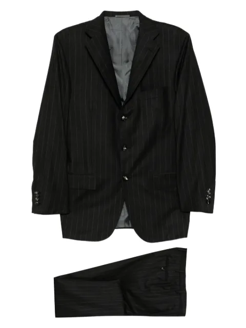 Kiton single-breasted suit Black UA89K0102G11000