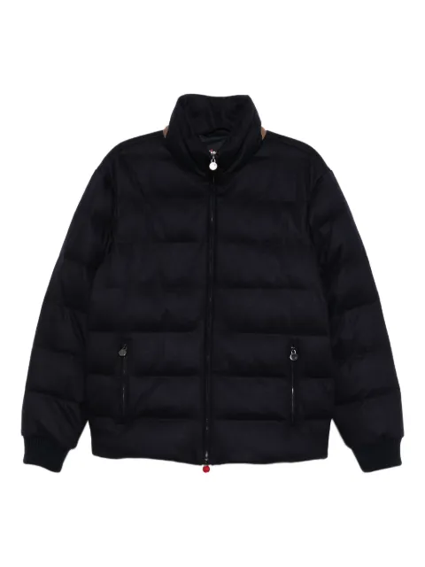 Kiton padded jacket Blue UW2205V0427H02006
